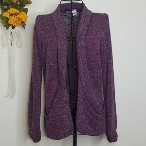 Sale 3/$10! Kirra knit sweater with pockets purple
